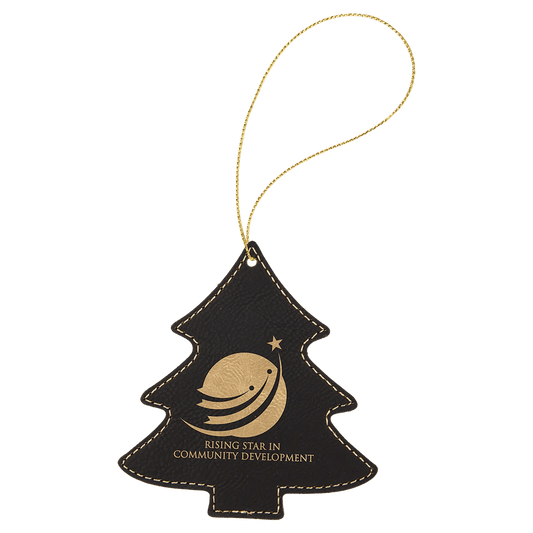 Custom Engraved Ornaments - Leatherette - Smalltown Connetchin