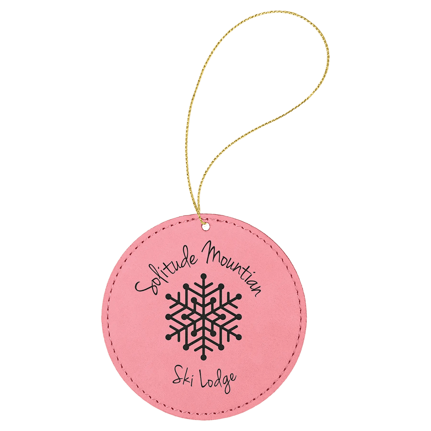 Custom Engraved Ornaments - Leatherette - Smalltown Connetchin