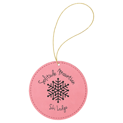 Custom Engraved Ornaments - Leatherette - Smalltown Connetchin