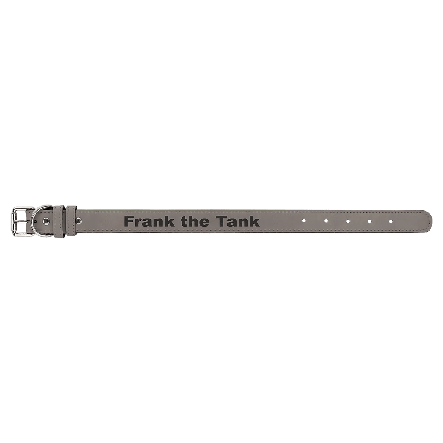 Custom Etched Dog Collar - Leatherette Medium 19" x 1" - Smalltown Connetchin