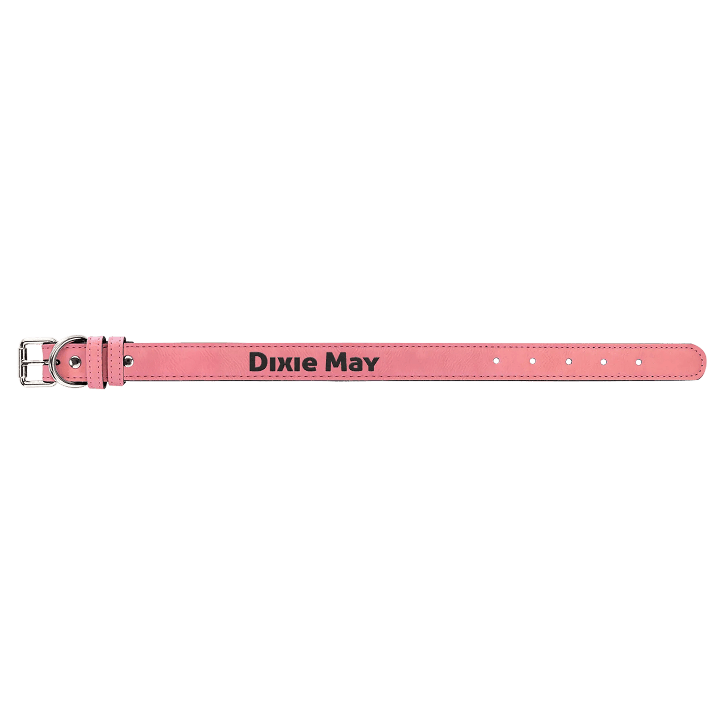 Custom Etched Dog Collar - Leatherette Small 15" x 3/4" - Smalltown Connetchin