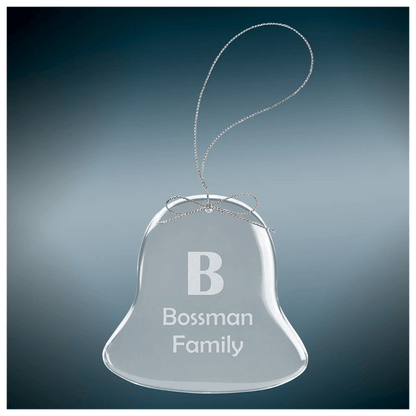 Custom Etched Glass Ornament with Silver String - Smalltown Connetchin