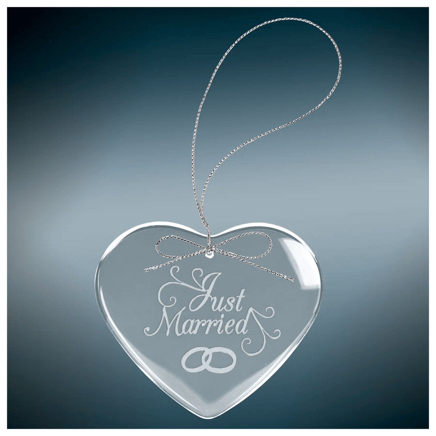 Custom Etched Glass Ornament with Silver String - Smalltown Connetchin