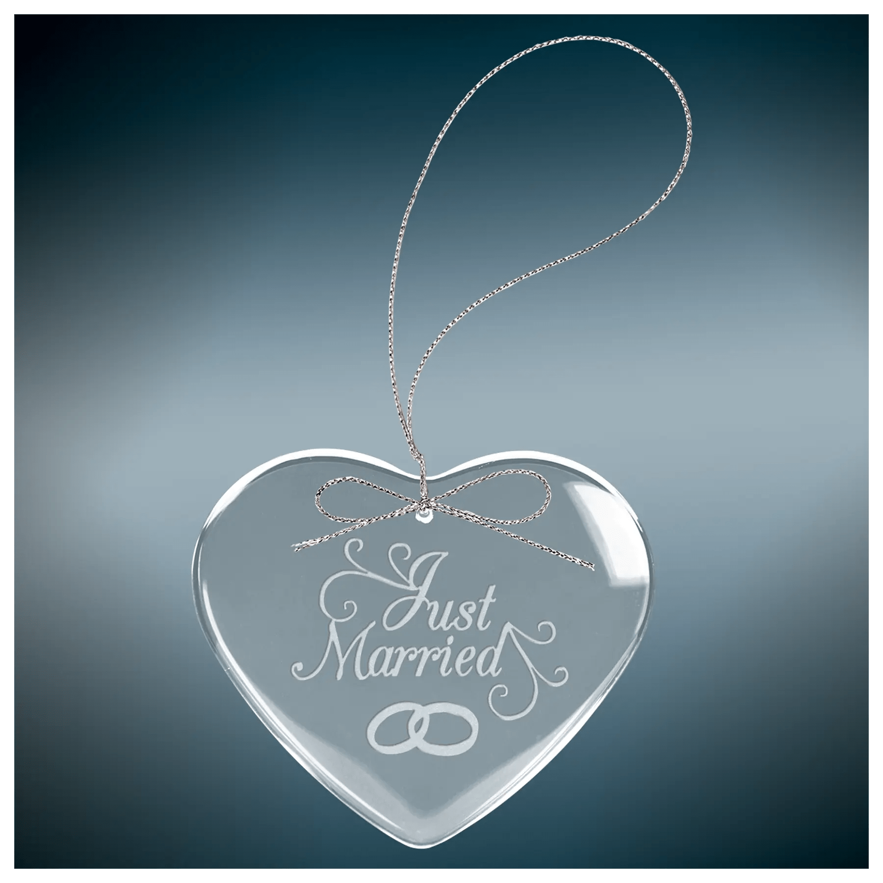 Custom Etched Glass Ornament with Silver String - Smalltown Connetchin