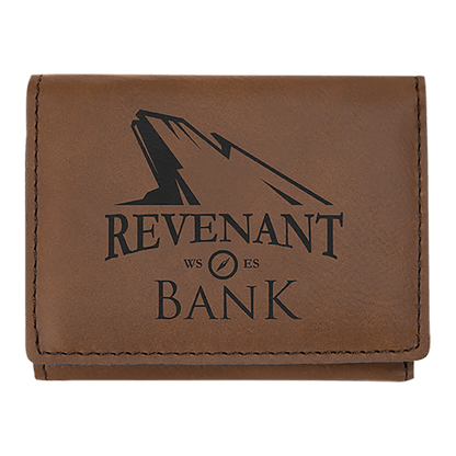 Custom Etched Wallet - Trifold | RFID Blocking | Leatherette - Smalltown Connetchin