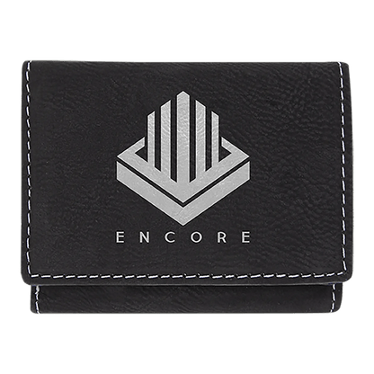 Custom Etched Wallet - Trifold | RFID Blocking | Leatherette - Smalltown Connetchin