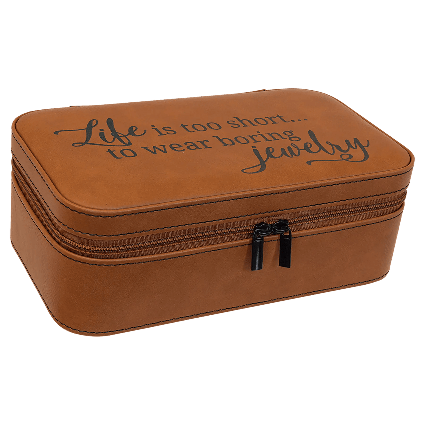 Custom Jewelry Box - Etched Leatherette - Smalltown Connetchin