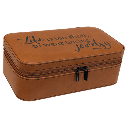 Custom Jewelry Box - Etched Leatherette - Smalltown Connetchin