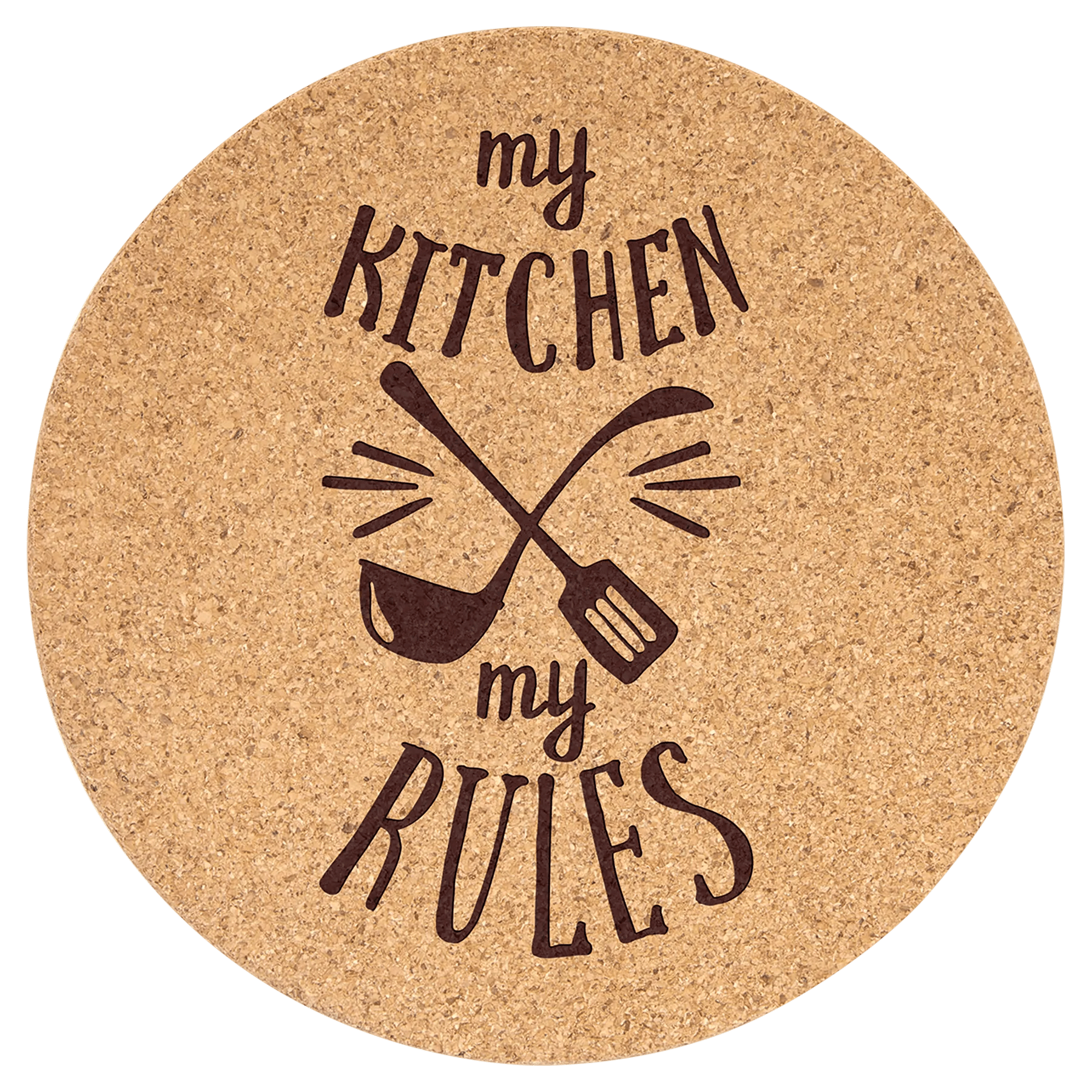 Custom Laser Etched Cork Trivet - Smalltown Connetchin