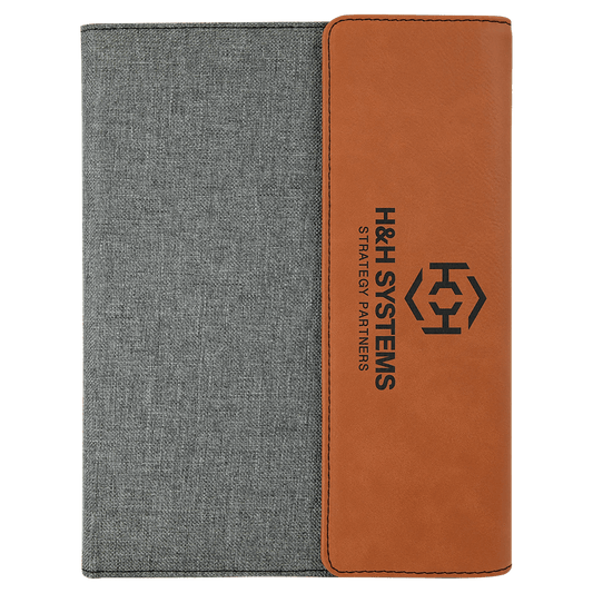 Custom Leatherette Portfolio - Laser Etched - Smalltown Connetchin