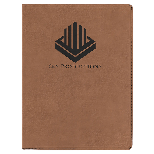 Custom Leatherette Portfolio - Laser Etched - Smalltown Connetchin