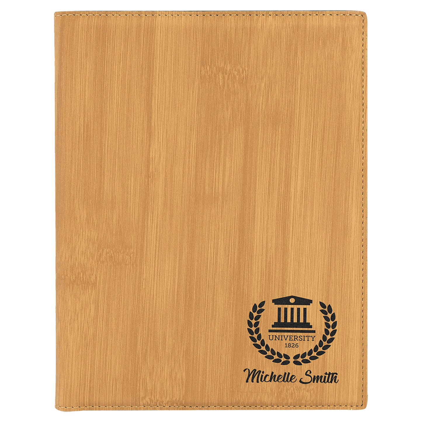 Custom Leatherette Portfolio - Laser Etched - Smalltown Connetchin