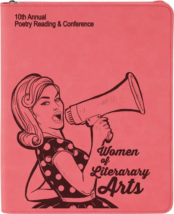 Custom Leatherette Portfolio - Laser Etched - Smalltown Connetchin