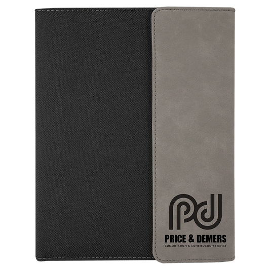 Custom Leatherette Portfolio - Laser Etched - Smalltown Connetchin