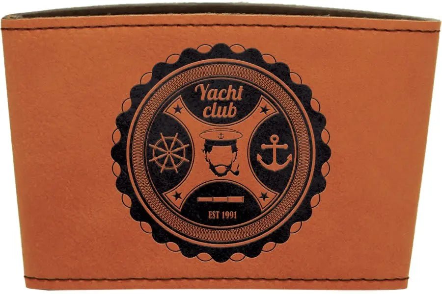 Custom Mug Sleeve - Etched Leatherette (10 pcs) - Smalltown Connetchin