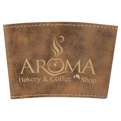 Custom Mug Sleeve - Etched Leatherette - Smalltown Connetchin