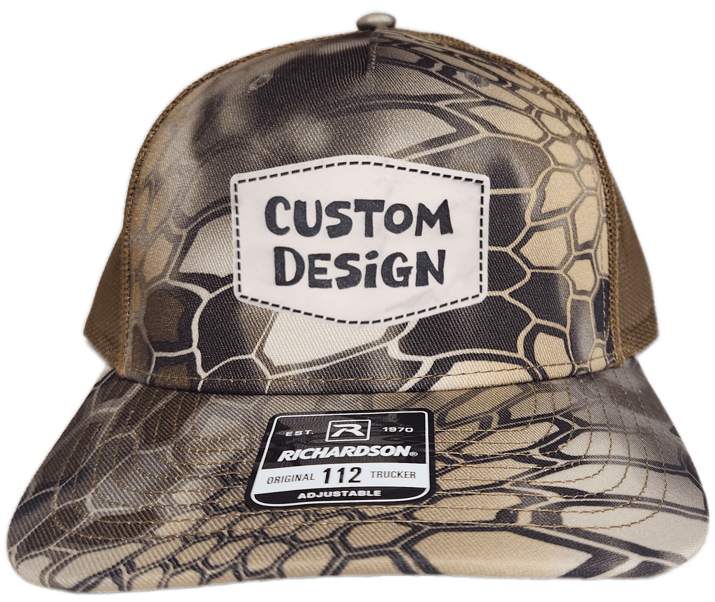 Custom Patch - Richardson 112PFP Printed Five Panel Snapback - KRYPTEK HIGHLANDER/BUCK - Smalltown Connetchin