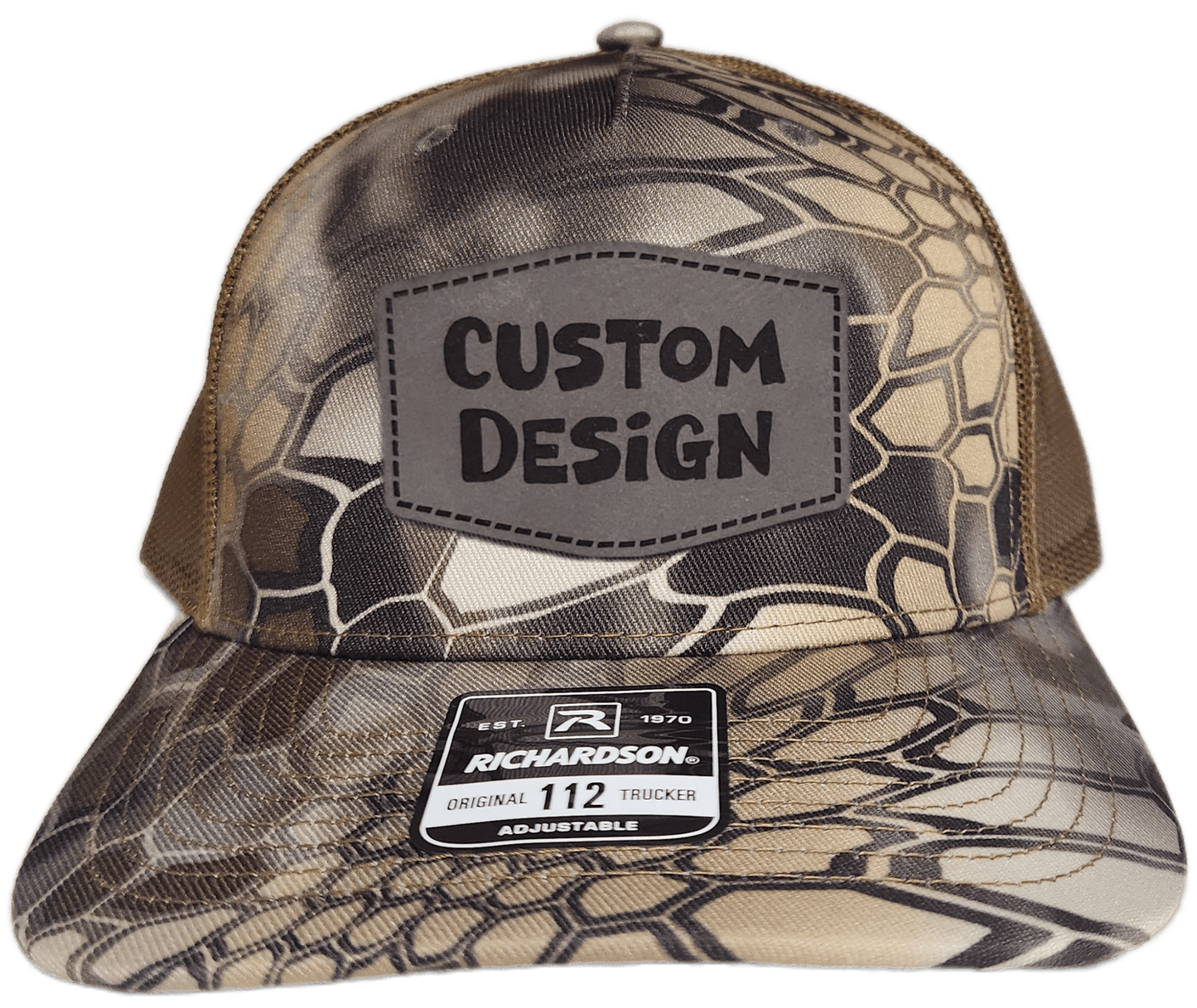Custom Patch - Richardson 112PFP Printed Five Panel Snapback - KRYPTEK HIGHLANDER/BUCK - Smalltown Connetchin