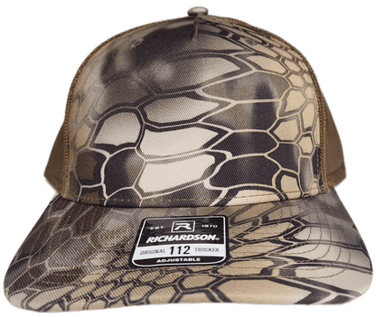 Custom Patch - Richardson 112PFP Printed Five Panel Snapback - KRYPTEK HIGHLANDER/BUCK - Smalltown Connetchin
