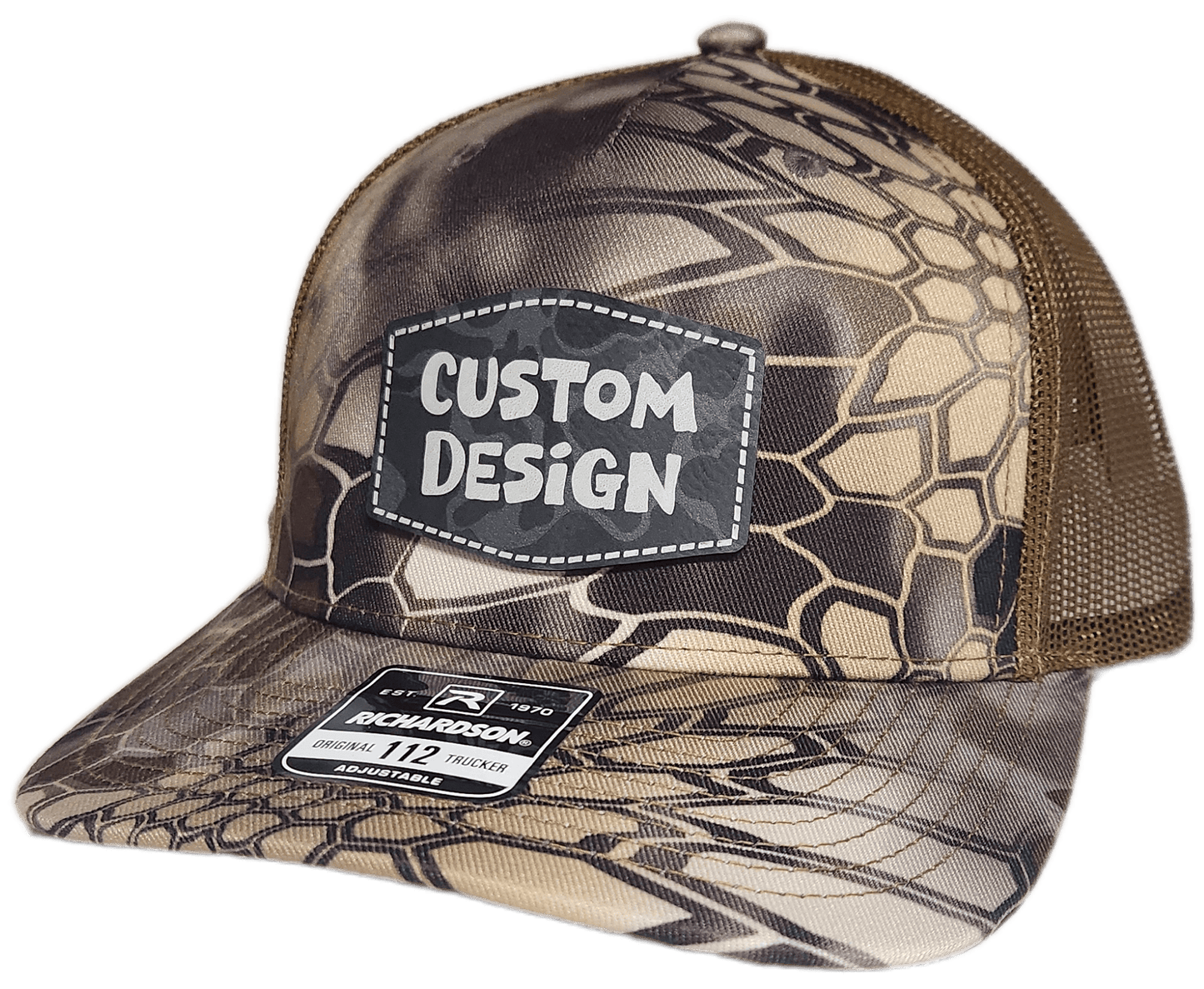 Custom Patch - Richardson 112PFP Printed Five Panel Snapback - KRYPTEK HIGHLANDER/BUCK - Smalltown Connetchin