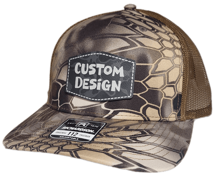 Custom Patch - Richardson 112PFP Printed Five Panel Snapback - KRYPTEK HIGHLANDER/BUCK - Smalltown Connetchin