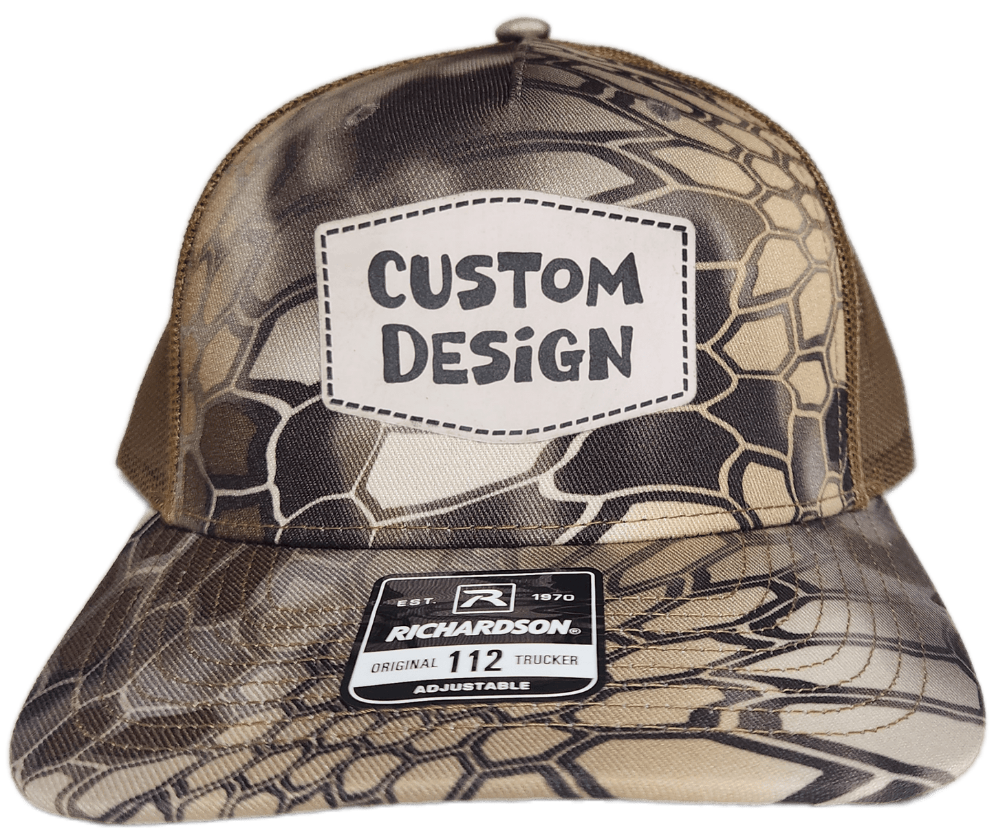 Custom Patch - Richardson 112PFP Printed Five Panel Snapback - KRYPTEK HIGHLANDER/BUCK - Smalltown Connetchin