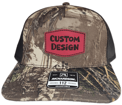Custom Patch - Richardson 112PFP Printed Five Panel Snapback - REALTREE MAX - 1 XT/BROWN - Smalltown Connetchin
