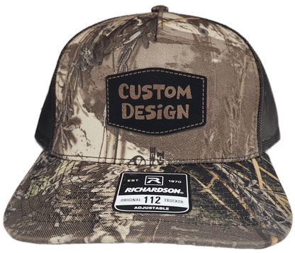 Custom Patch - Richardson 112PFP Printed Five Panel Snapback - REALTREE MAX - 1 XT/BROWN - Smalltown Connetchin