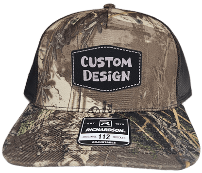 Custom Patch - Richardson 112PFP Printed Five Panel Snapback - REALTREE MAX - 1 XT/BROWN - Smalltown Connetchin
