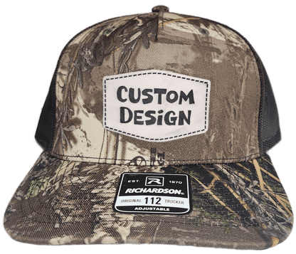 Custom Patch - Richardson 112PFP Printed Five Panel Snapback - REALTREE MAX - 1 XT/BROWN - Smalltown Connetchin