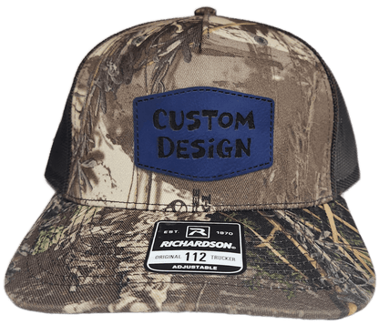 Custom Patch - Richardson 112PFP Printed Five Panel Snapback - REALTREE MAX - 1 XT/BROWN - Smalltown Connetchin