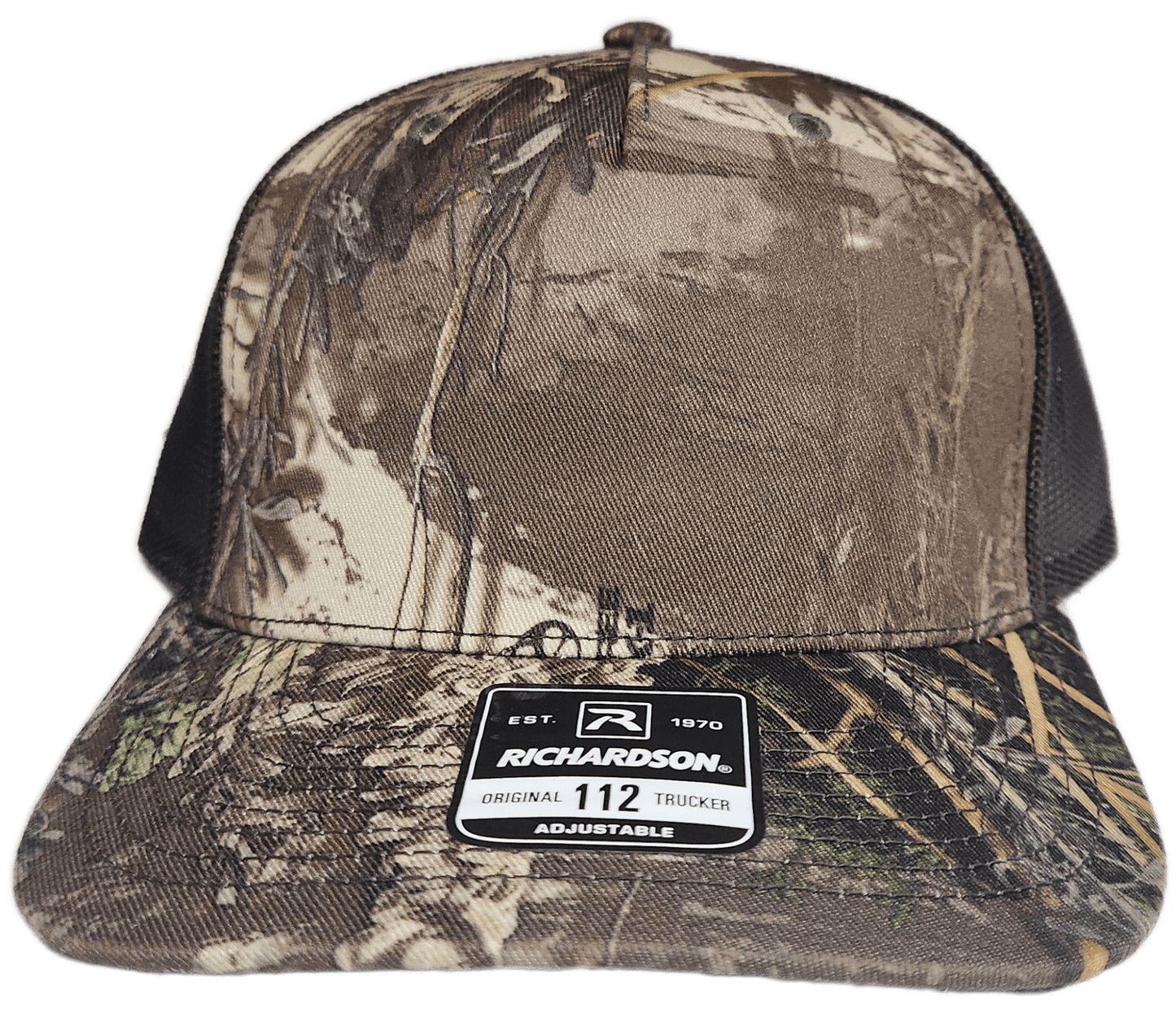 Custom Patch - Richardson 112PFP Printed Five Panel Snapback - REALTREE MAX - 1 XT/BROWN - Smalltown Connetchin