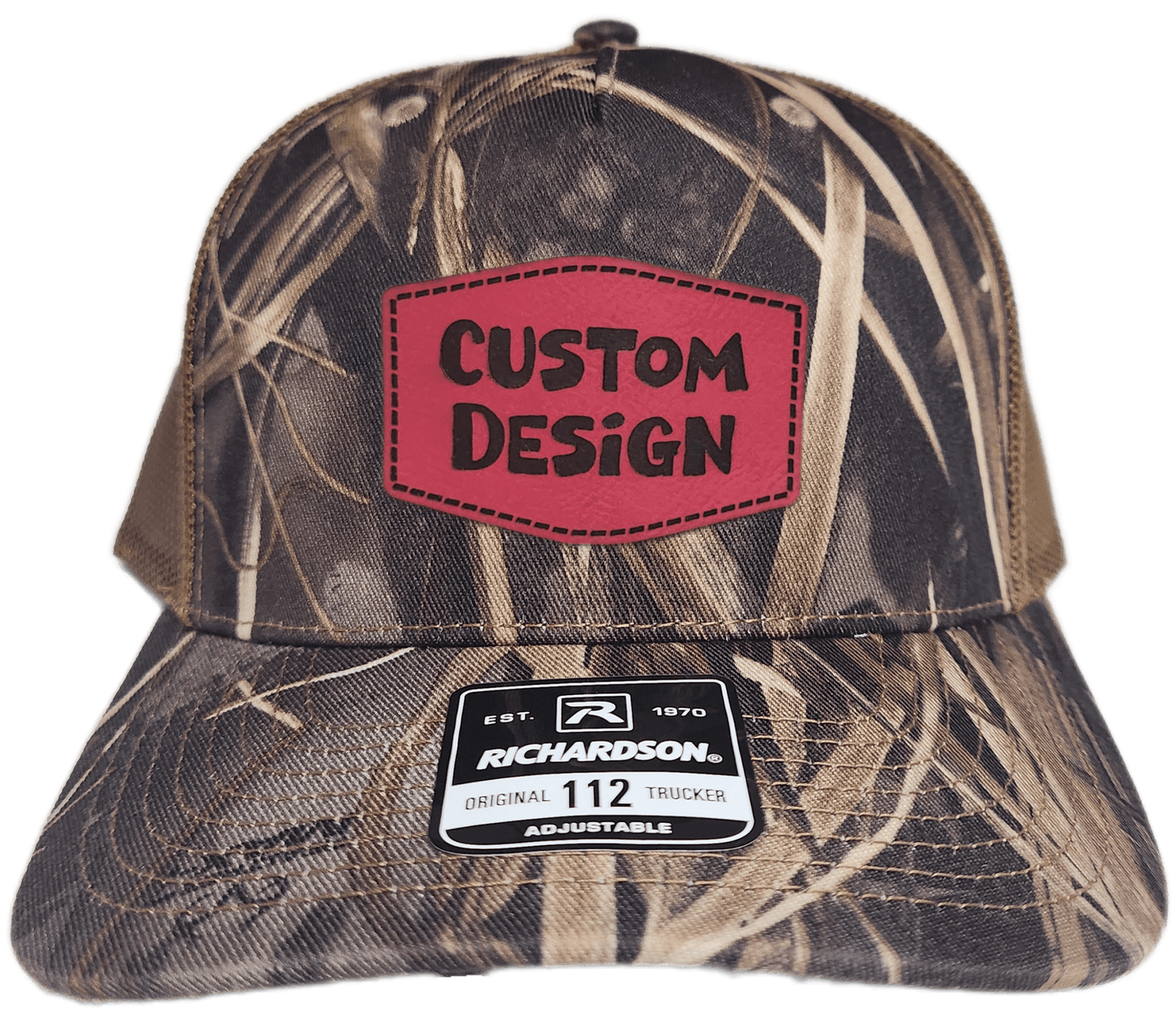 Custom Patch - Richardson 112PFP Printed Five Panel Snapback - REALTREE MAX - 7/BUCK - Smalltown Connetchin