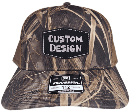 Custom Patch - Richardson 112PFP Printed Five Panel Snapback - REALTREE MAX - 7/BUCK - Smalltown Connetchin
