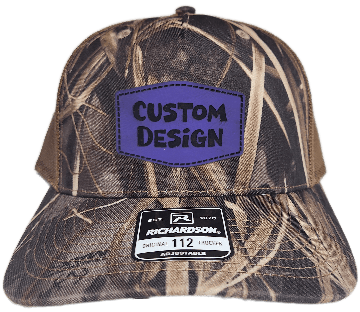 Custom Patch - Richardson 112PFP Printed Five Panel Snapback - REALTREE MAX - 7/BUCK - Smalltown Connetchin
