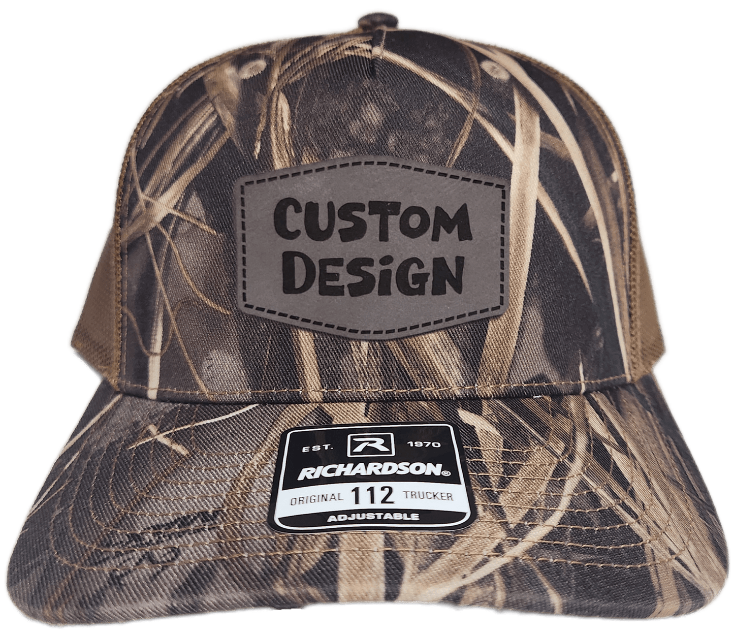 Custom Patch - Richardson 112PFP Printed Five Panel Snapback - REALTREE MAX - 7/BUCK - Smalltown Connetchin
