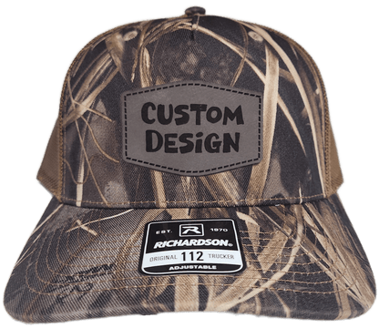 Custom Patch - Richardson 112PFP Printed Five Panel Snapback - REALTREE MAX - 7/BUCK - Smalltown Connetchin