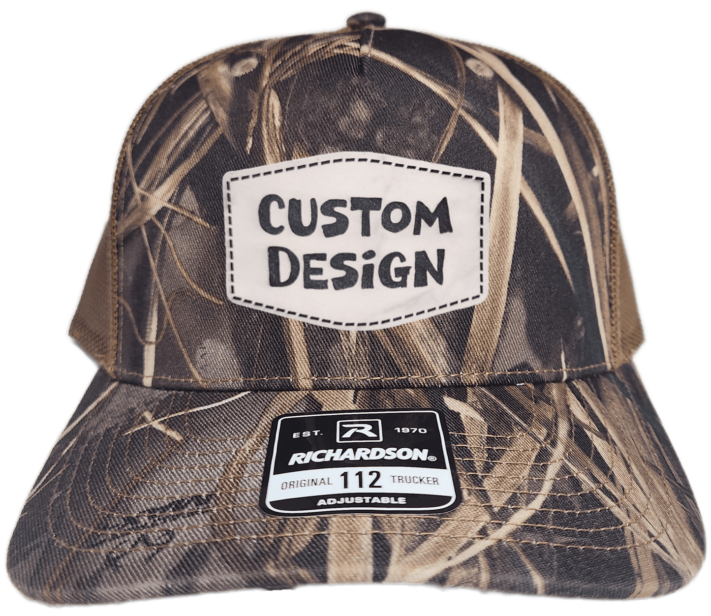 Custom Patch - Richardson 112PFP Printed Five Panel Snapback - REALTREE MAX - 7/BUCK - Smalltown Connetchin
