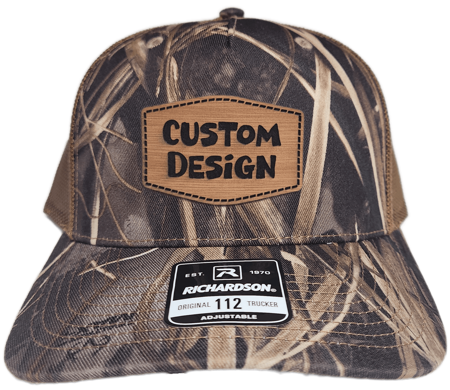 Custom Patch - Richardson 112PFP Printed Five Panel Snapback - REALTREE MAX - 7/BUCK - Smalltown Connetchin