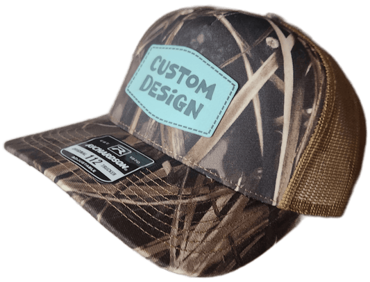 Custom Patch - Richardson 112PFP Printed Five Panel Snapback - REALTREE MAX - 7/BUCK - Smalltown Connetchin