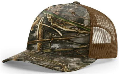 Custom Patch - Richardson 112PFP Printed Five Panel Snapback - REALTREE MAX - 7/BUCK - Smalltown Connetchin