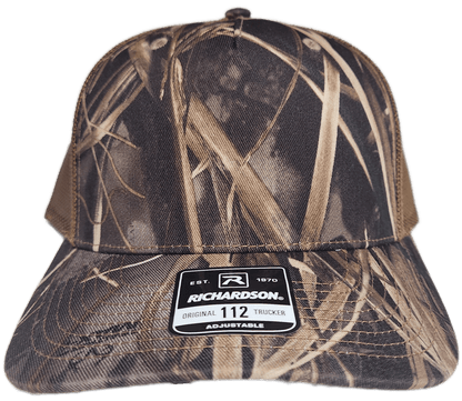 Custom Patch - Richardson 112PFP Printed Five Panel Snapback - REALTREE MAX - 7/BUCK - Smalltown Connetchin