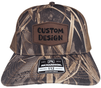 Custom Patch - Richardson 112PFP Printed Five Panel Snapback - REALTREE MAX - 7/BUCK - Smalltown Connetchin