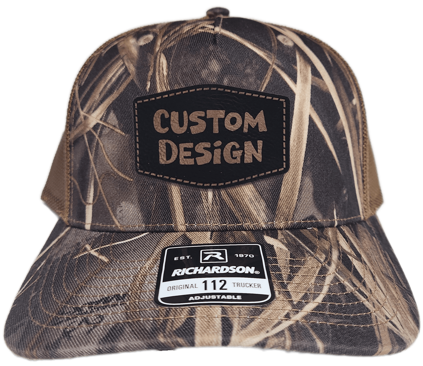 Custom Patch - Richardson 112PFP Printed Five Panel Snapback - REALTREE MAX - 7/BUCK - Smalltown Connetchin