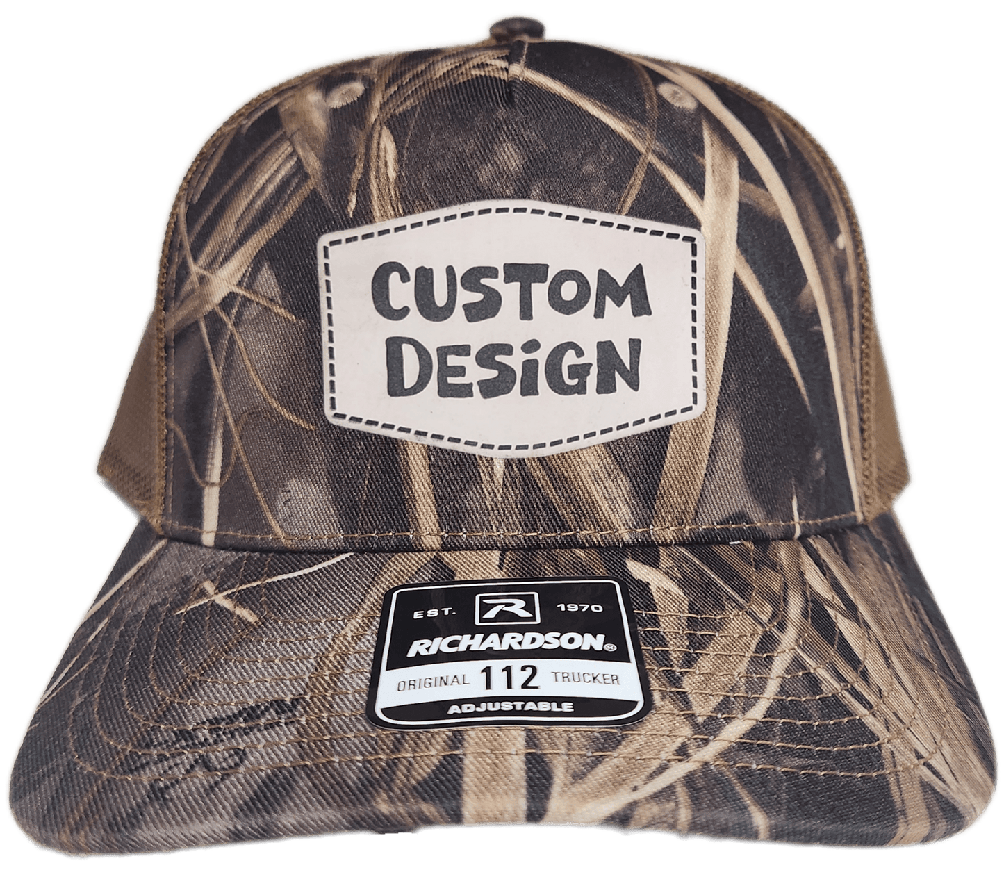 Custom Patch - Richardson 112PFP Printed Five Panel Snapback - REALTREE MAX - 7/BUCK - Smalltown Connetchin