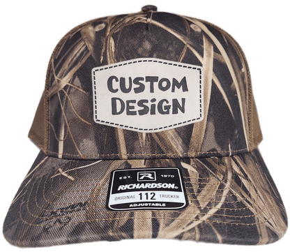 Custom Patch - Richardson 112PFP Printed Five Panel Snapback - REALTREE MAX - 7/BUCK - Smalltown Connetchin