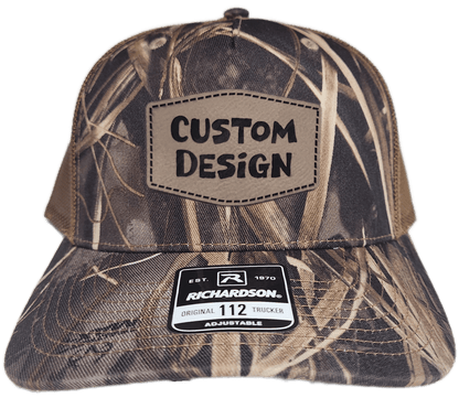 Custom Patch - Richardson 112PFP Printed Five Panel Snapback - REALTREE MAX - 7/BUCK - Smalltown Connetchin