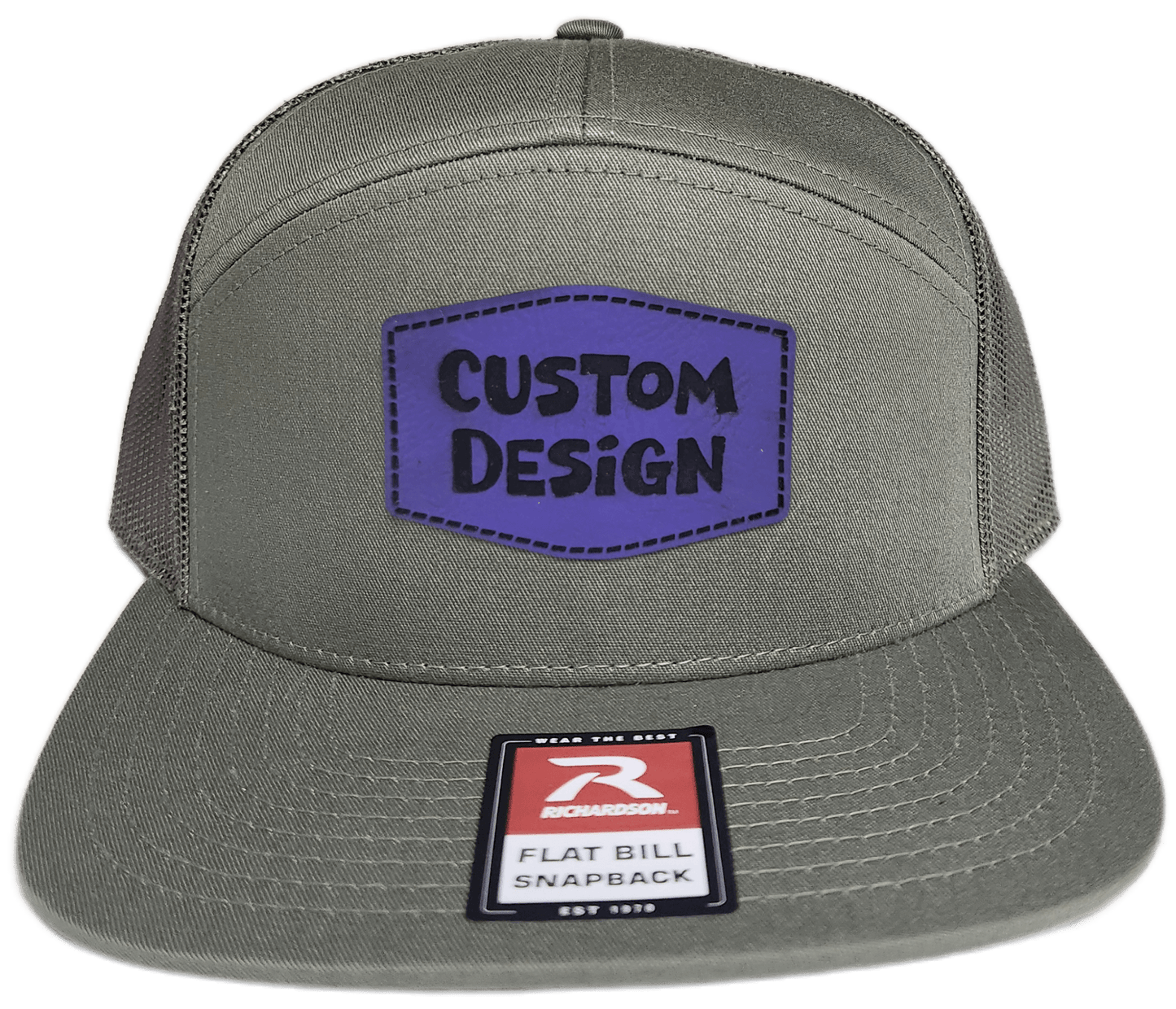 Custom Patch - Richardson 168 7 Panel Snapback Cap - LODEN - Smalltown Connetchin