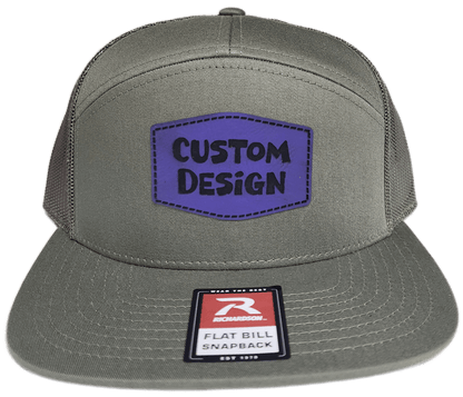 Custom Patch - Richardson 168 7 Panel Snapback Cap - LODEN - Smalltown Connetchin