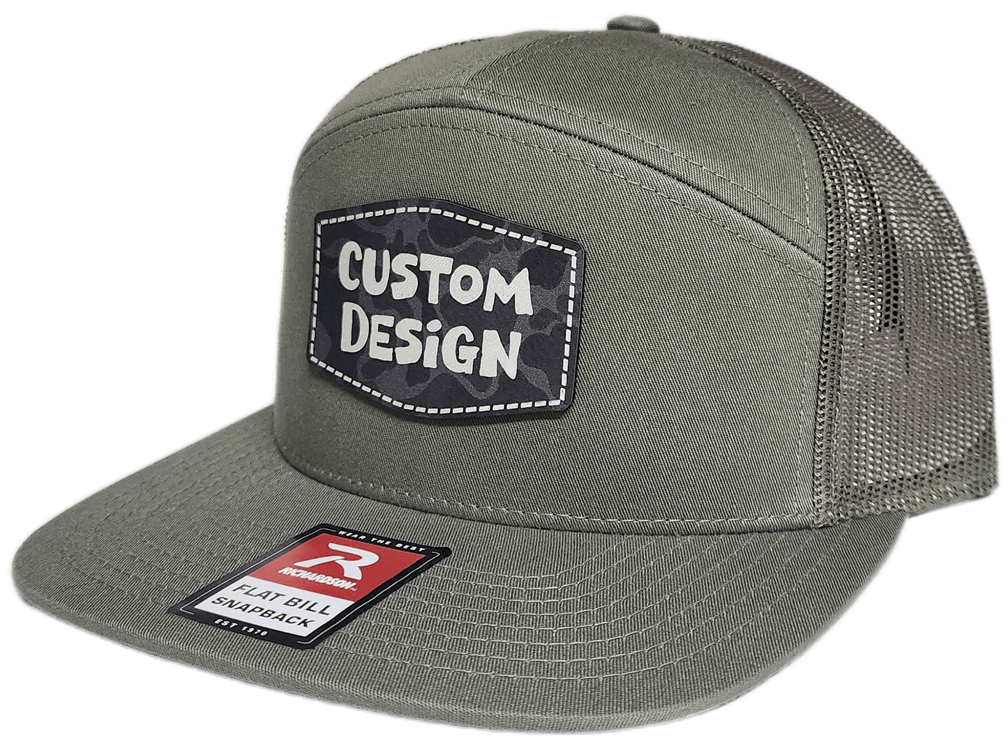 Custom Patch - Richardson 168 7 Panel Snapback Cap - LODEN - Smalltown Connetchin